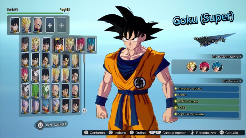 Mostrando più card impilate quando si hanno a disposizione più trasformazioni si comunica subito che quel combattente ha a disposizione più versioni. Inoltre visualizzando subito la versione più utilizzata si conosce al volo il quantitivo di PD desiderato Mostrando più card impilate quando si hanno a disposizione più trasformazioni si comunica subito che quel combattente ha a disposizione più versioni. Inoltre visualizzando subito la versione più utilizzata si conosce al volo il quantitivo di PD desiderato