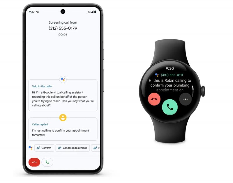 La funzione a lavoro su Pixel e su smartwatch. La funzione a lavoro su Pixel e su smartwatch.