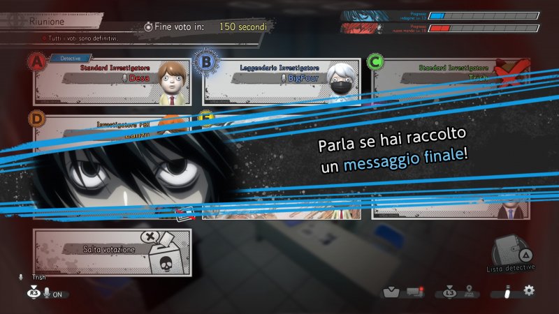 Il confronto fra investigatori a fine turno in Death Note Killer Within Il confronto fra investigatori a fine turno in Death Note Killer Within