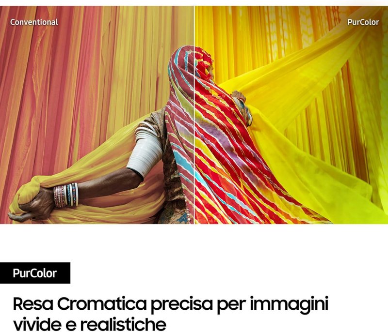 Il TV è dotato di tecnologia PurColor.