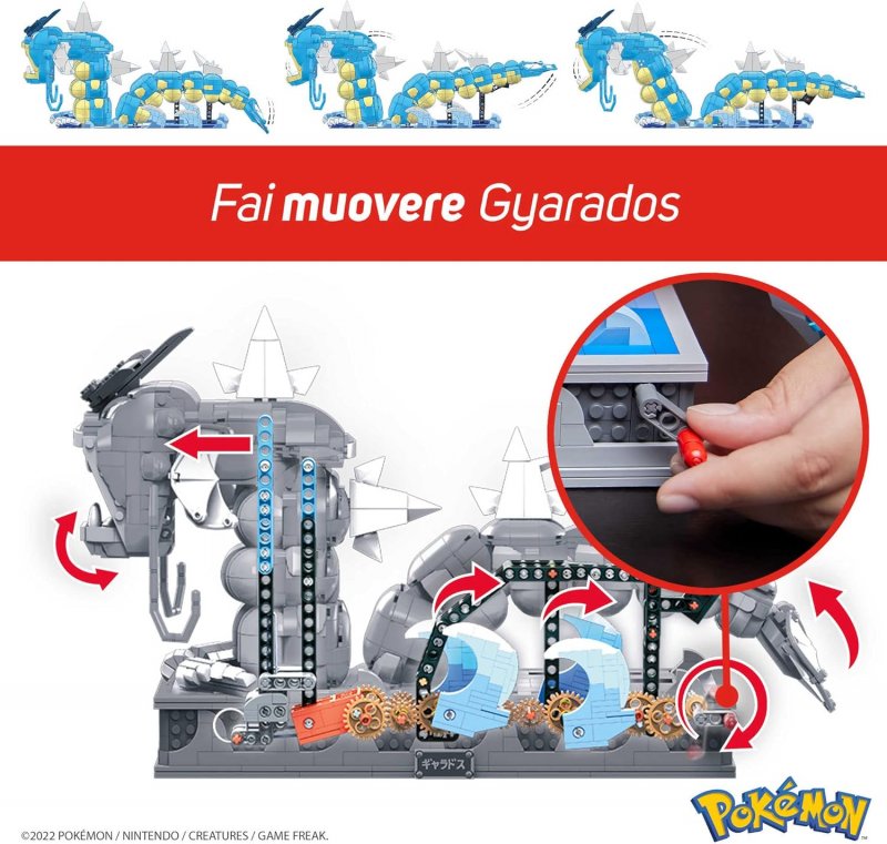 Il sistema di movimento di Gyarados.