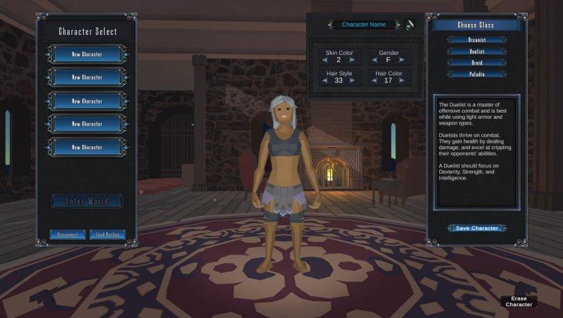 Fin dalla schermata di avvio si sentono le vibrazioni dell'età dell'oro dei MMORPG