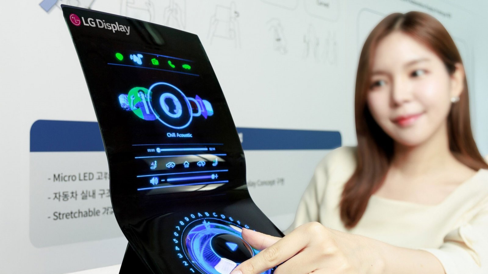 Il nuovo MicroLED elastico di LG Display