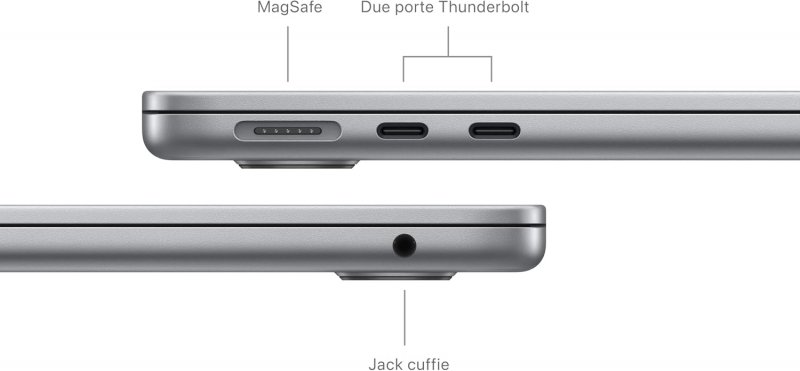 Le porte del MacBook Air. Le porte del MacBook Air.