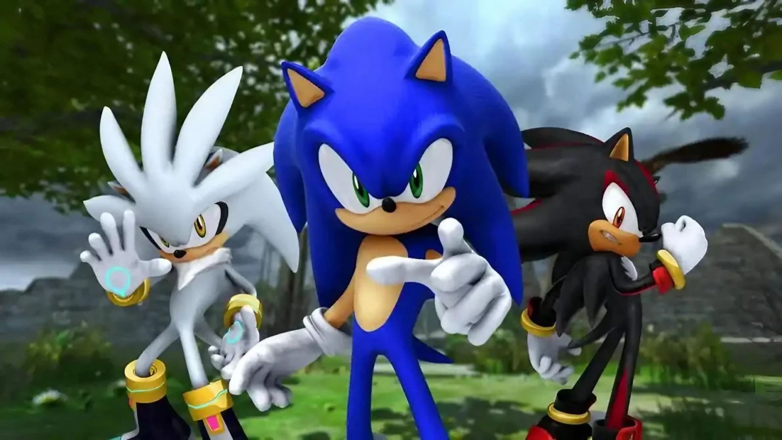 Sonic, Silver e Shadow da Sonic the Hedgehog 2006