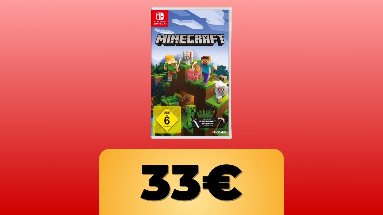 Minecraft per Nintendo Switch e lo sconto Amazon