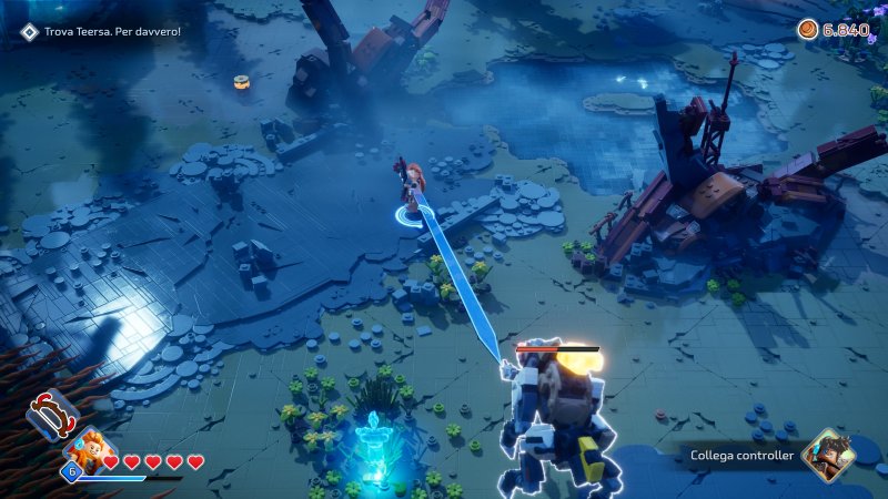 Una sequenza di combattimento di LEGO Horizon Adventures Una sequenza di combattimento di LEGO Horizon Adventures