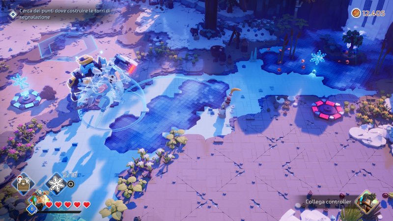 A sottolineare la composizione in blocchetti di ogni scenario di LEGO Horizon Adventure, ci pensano i sottili spazi vuoti lasciati tra un mattoncino e l'altro un dettaglio davvero piacevole alla vista