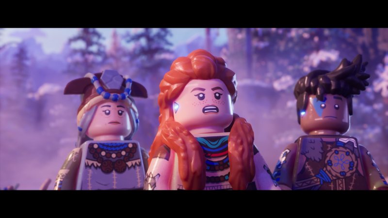 Aloy e i suoi amici in LEGO Horizon Adventures