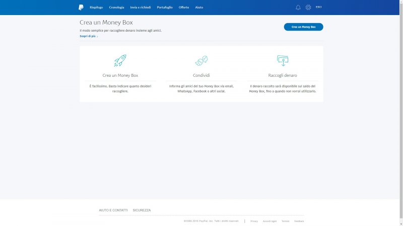 La funzione Money Box.