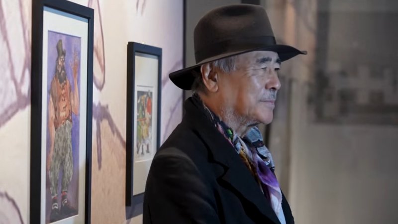 Yoshitaka Amano alla Fabbrica del Vapore di Milano (via Euronews)