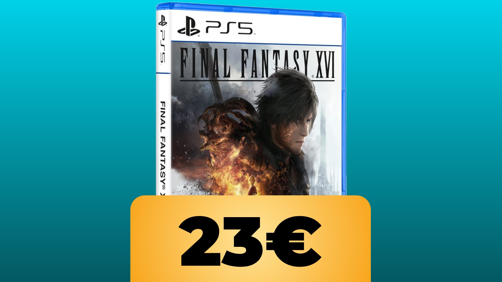 la confezione di Final Fantasy 16 per PS5 e il prezzo su Amazon