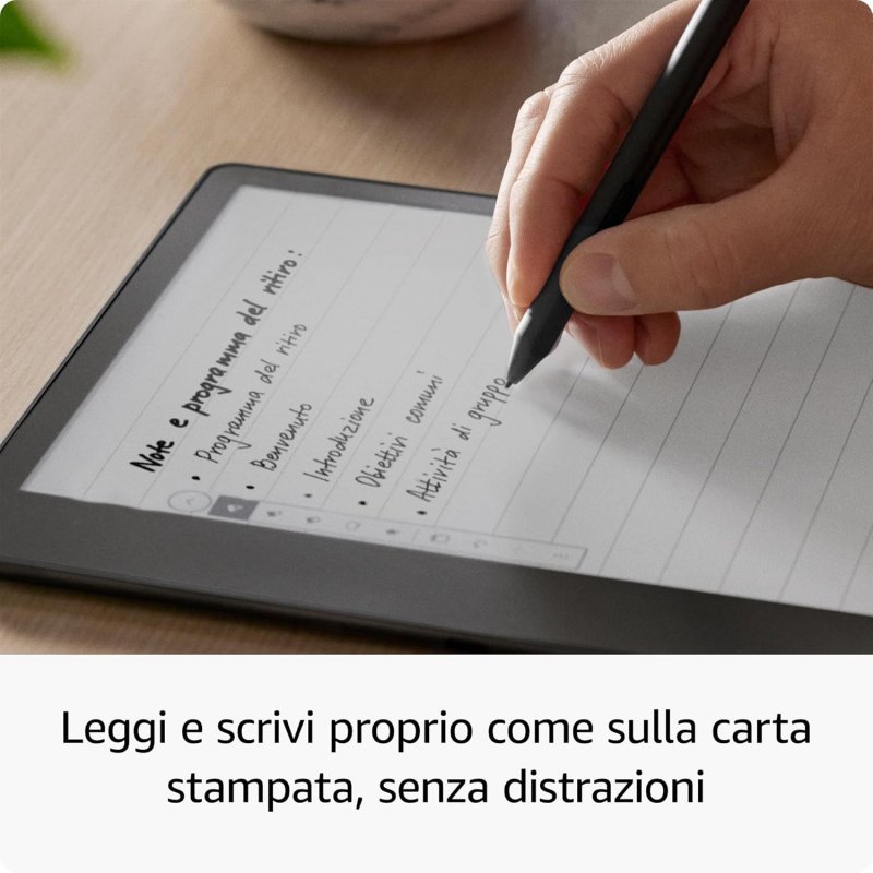 Con modello Scribe è possibile scrivere usando la penna dedicata