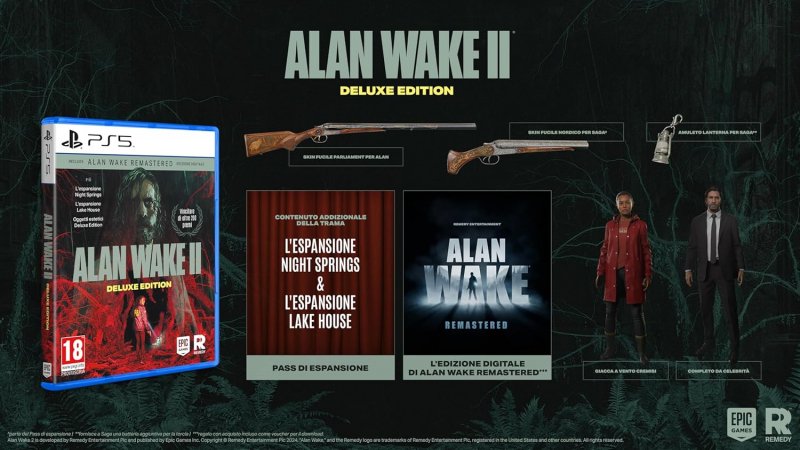 I contenuti di Alan Wake 2 Deluxe Edition
