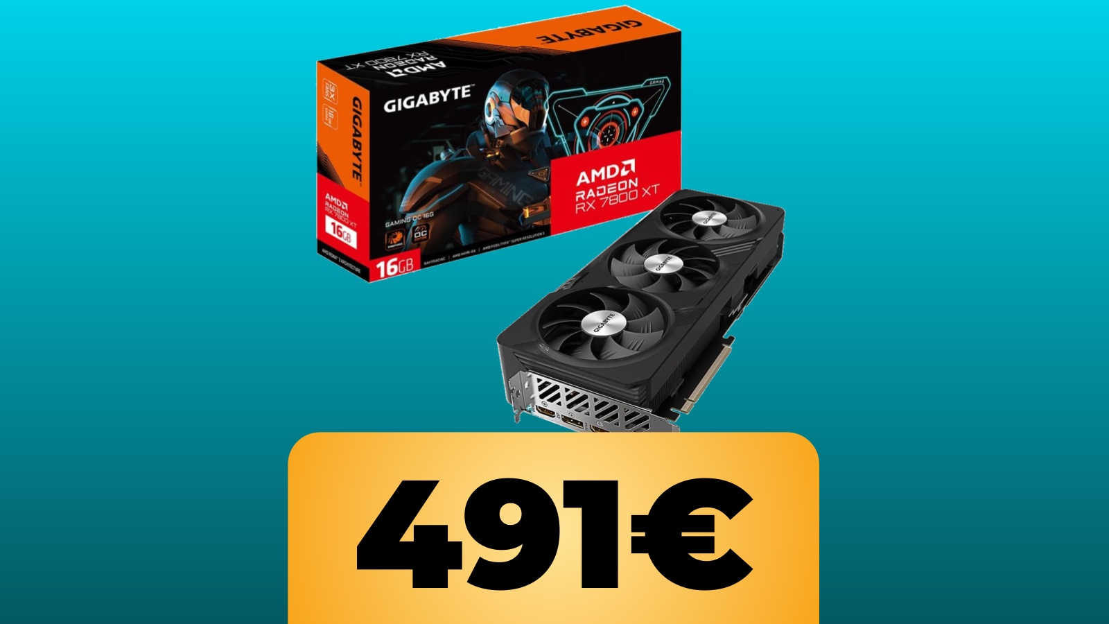Gigabyte Radeon RX 7800 XT GAMING OC da 16 GB e il prezzo di Amazon