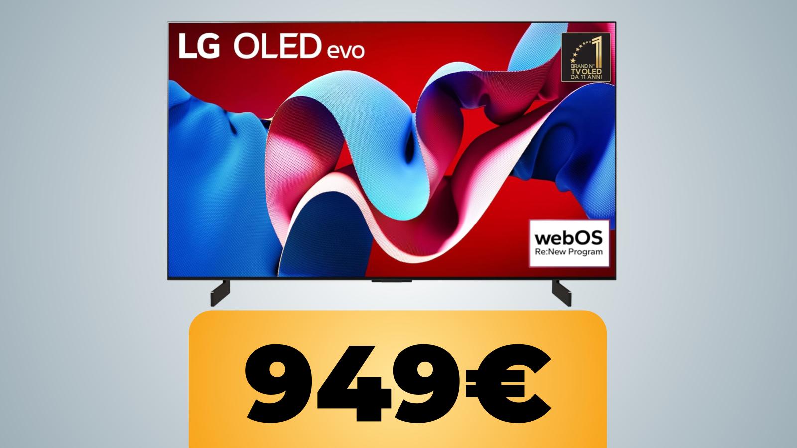 TV LG OLED evo Serie C4 in offerta su Amazon