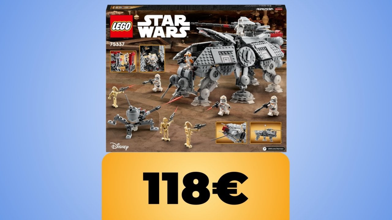 LEGO Star Wars Walker AT-TE con varie minifigure in sconto su Amazon per il Black Friday 2024