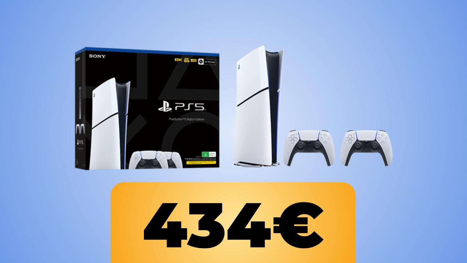 PS5 Slim Digital con 2 DualSense in offerta su amazon per il black friday