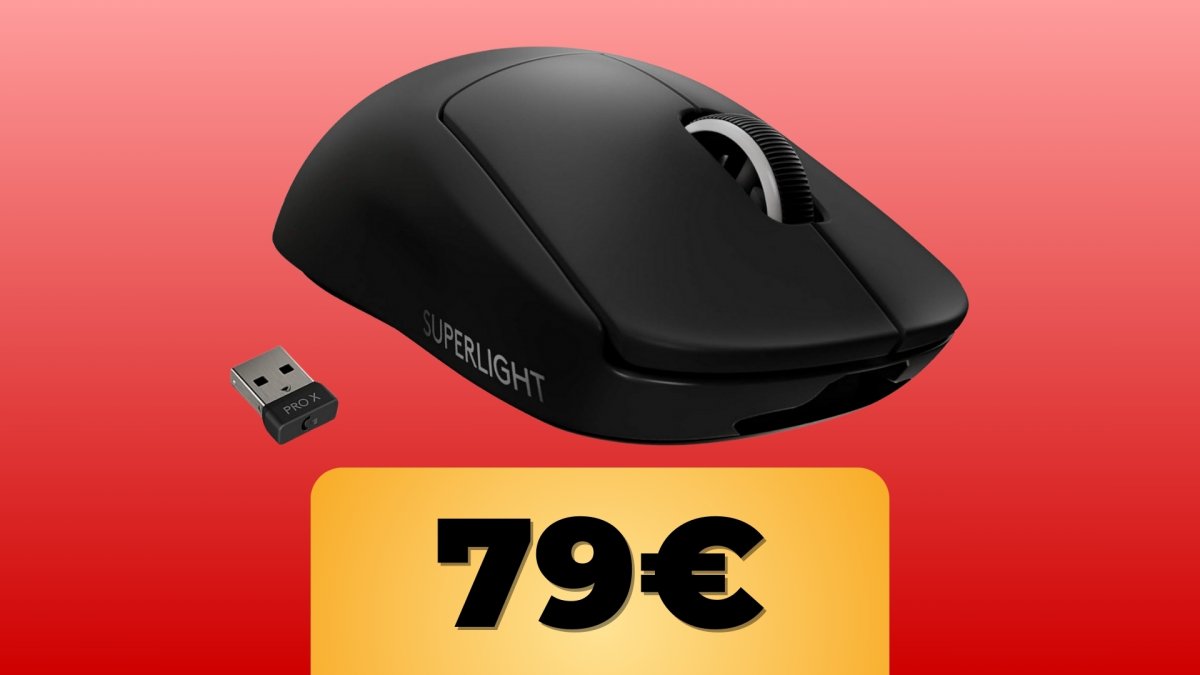 Logitech G PRO X SUPERLIGHT Mouse Gaming Wireless in offerta su Amazon per il Black Friday