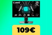 MSI G255PF, il monitor per il gaming è ad un prezzo clamoroso per il Black Friday di Amazon