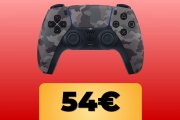 Controller wireless DualSense Gray Camouflage per PS5 in offerta su Amazon per il Black Friday