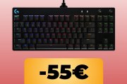 La tastiera meccanica Logitech G PRO TKL è al prezzo minimo storico per il Black Friday di Amazon