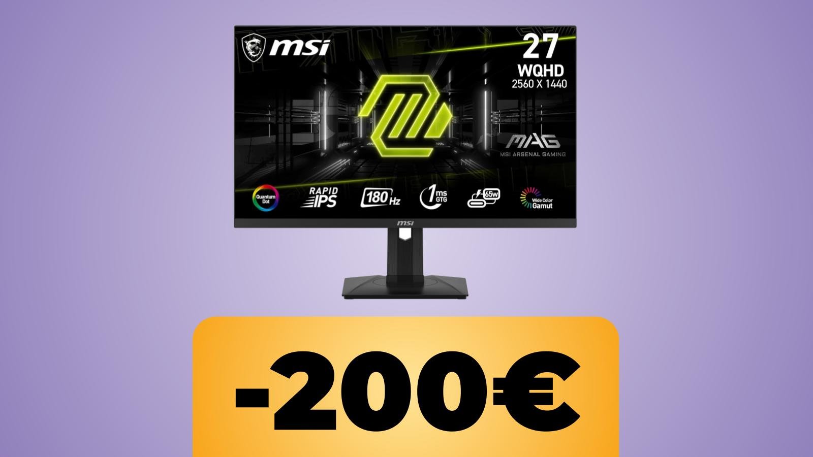 MSI MAG 274QRF QHD in offerta per il Black Friday