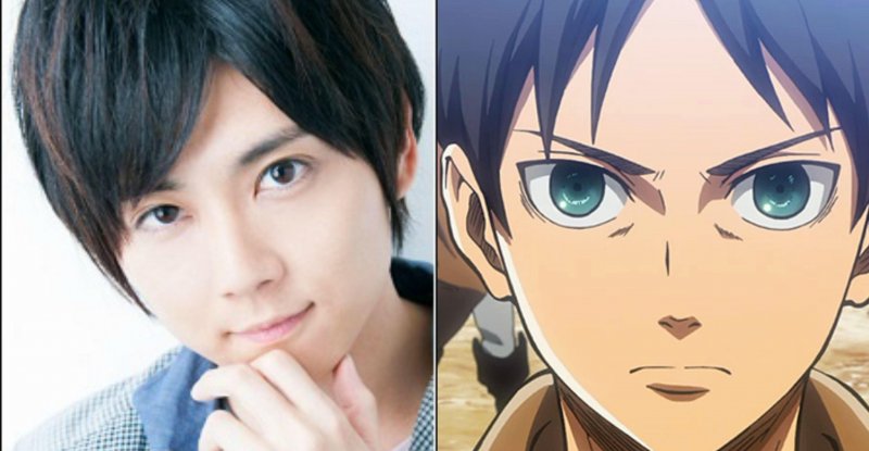 Yuki Kaji vicino a Eren Yager, il personaggio che ha doppiato Yuki Kaji vicino a Eren Yager, il personaggio che ha doppiato