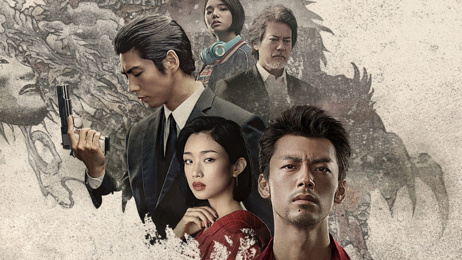 Un artwork con i protagonisti di Like a Dragon: Yakuza