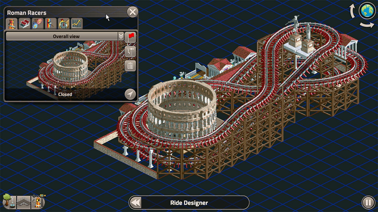 L'editor di RollerCoaster Tycoon Classic