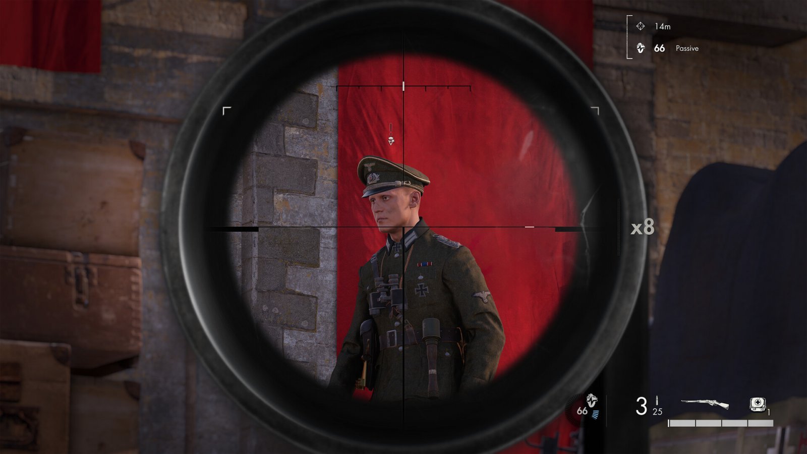 Un nazista nel mirino in Sniper Elite: Resistance