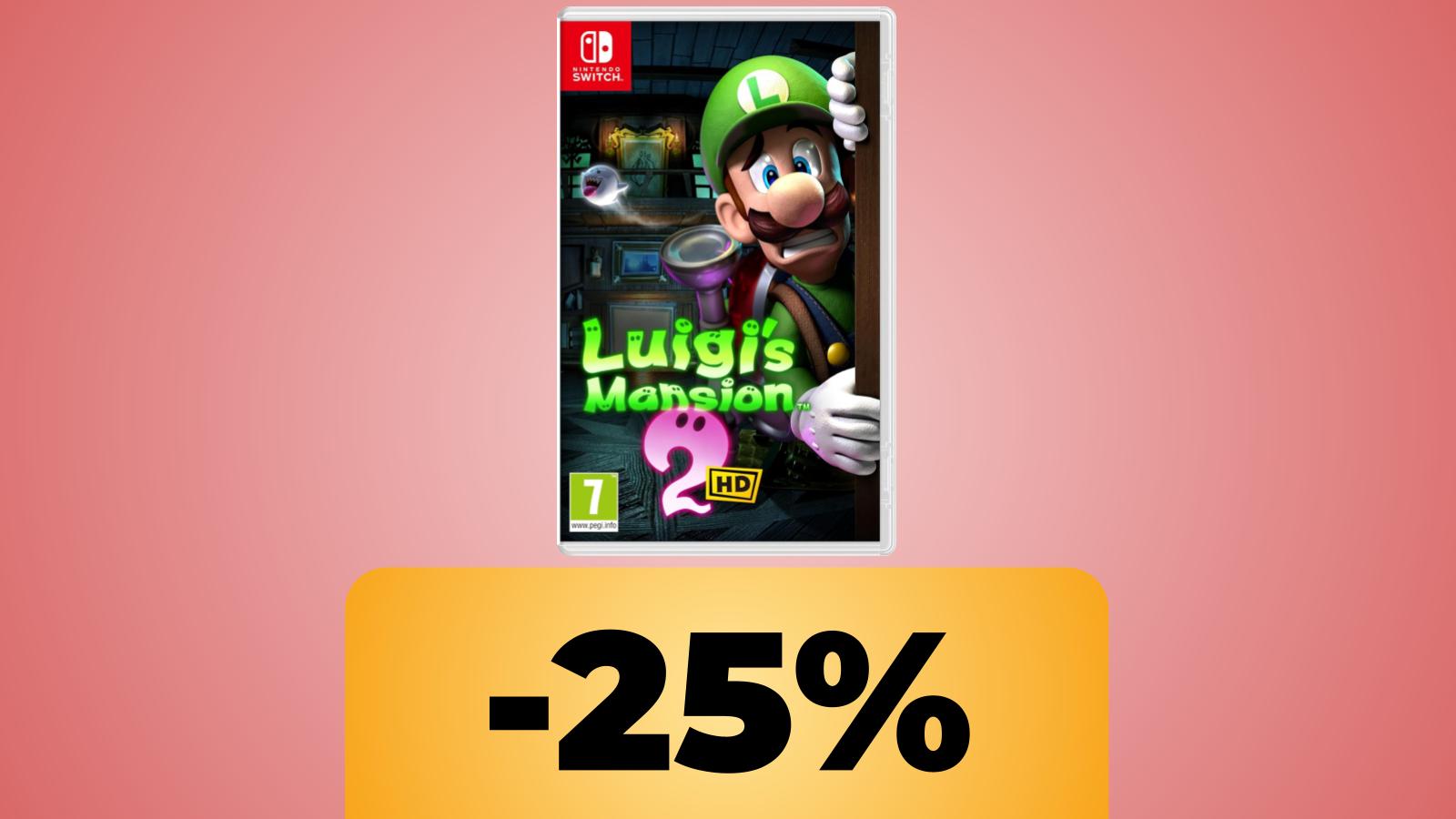 Luigi's Mansion 2 HD è in offerta al prezzo minimo storico su Amazon per il Black Friday