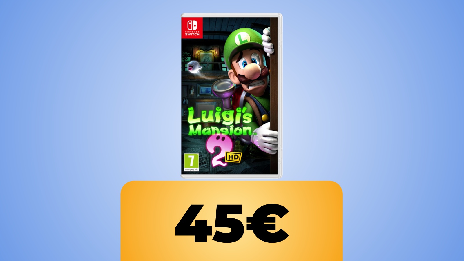La confezione di Luigi's Mansion 2 HD e il prezzo di Amazon