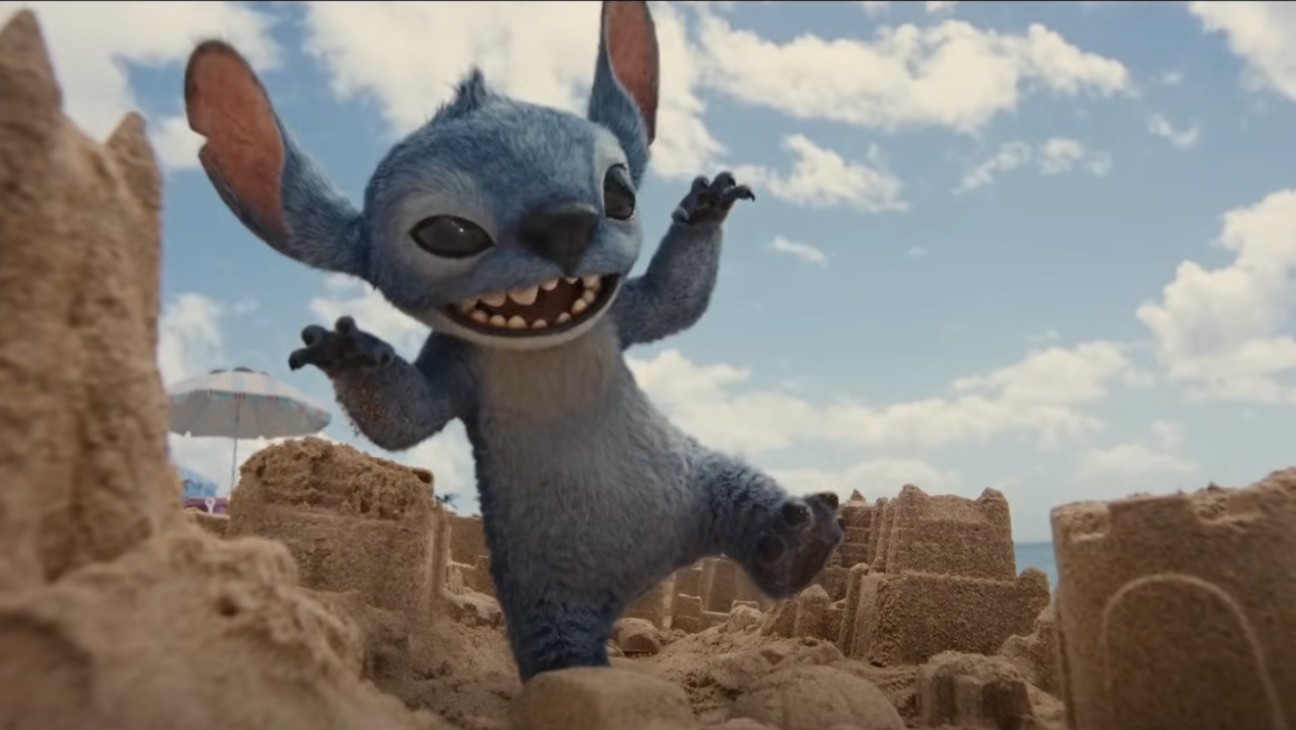 Un'immagine di Stitch dal nuovo film Lilo & Stitch