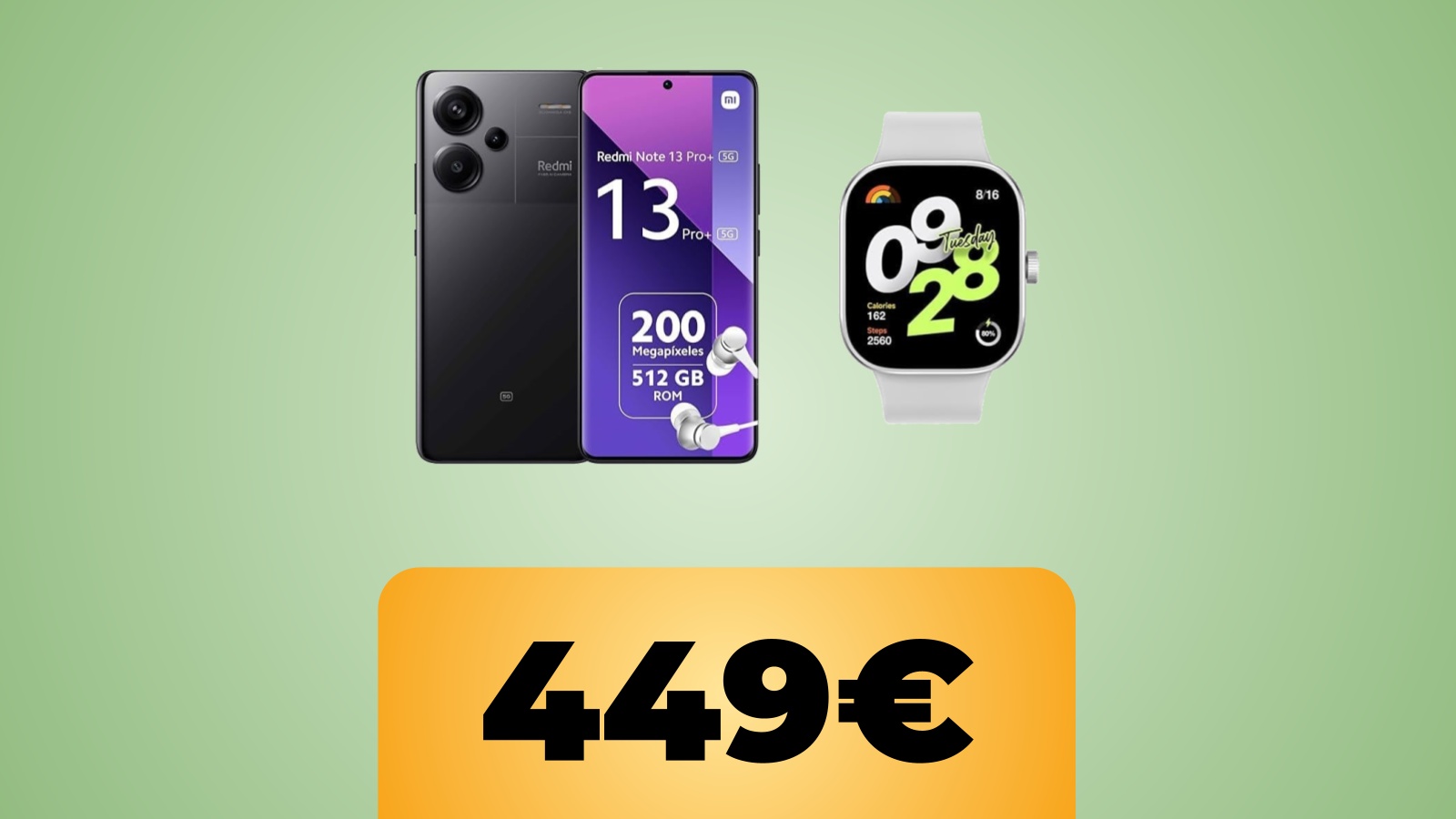 Redmi Note 13 Pro+ con un Redmi Watch 4 E IL PREZZO DI AMAZON