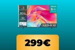 La smart TV Hisense QLED da 43 pollici in 4K è un perfetto televisore a prezzo budget in sconto su Amazon - Notizia