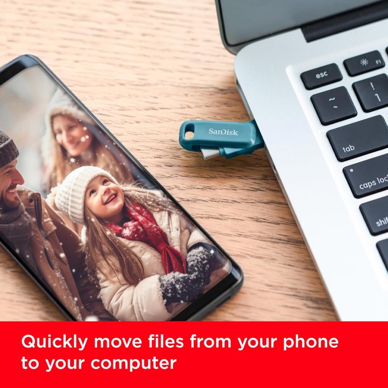 Chiavetta USB SanDisk con doppio connettore Tipo A e C