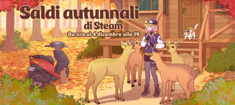 Il banner dei saldi autunnali di Steam Il banner dei saldi autunnali di Steam