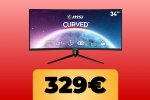 MSI Optix MAG342CQR: Monitor Gaming Curvo 34' in offerta su Amazon per il Black Friday - Notizia