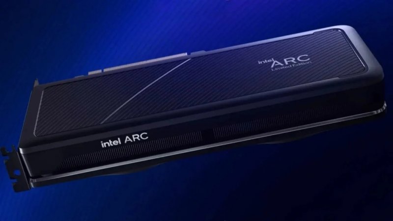 La GPU Intel Arc. La GPU Intel Arc.