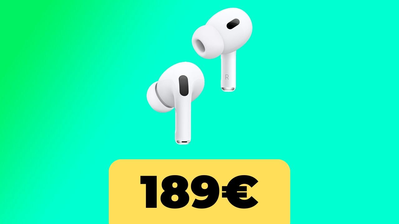 Apple AirPods Pro 2, gli auricolari wireless arrivano al minimo storico su Amazon Italia