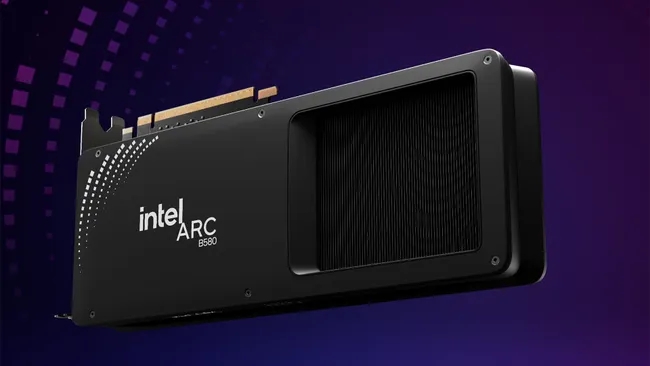 Intel ARC B580 nel render di Intel