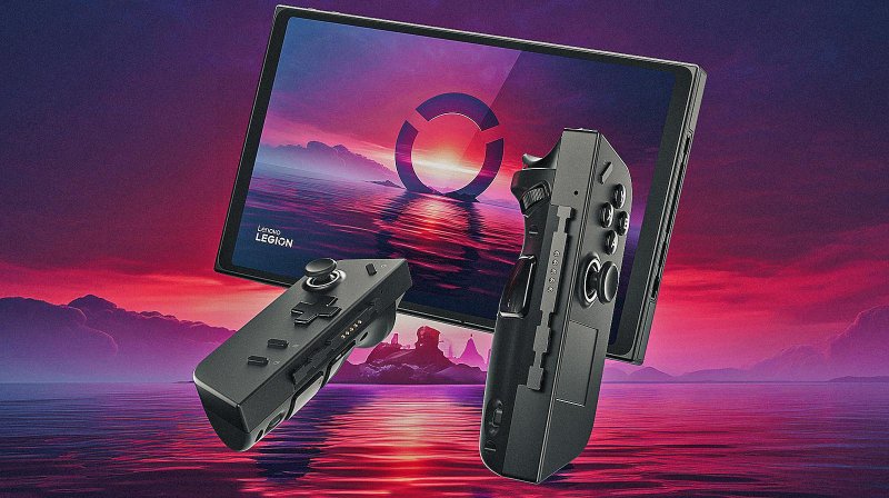 I controller separati dal Legion Go. I controller separati dal Legion Go.