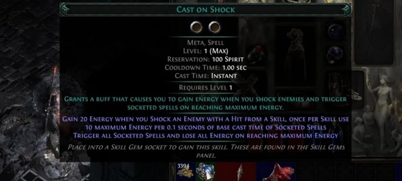 La Meta Skill Cast on Shock