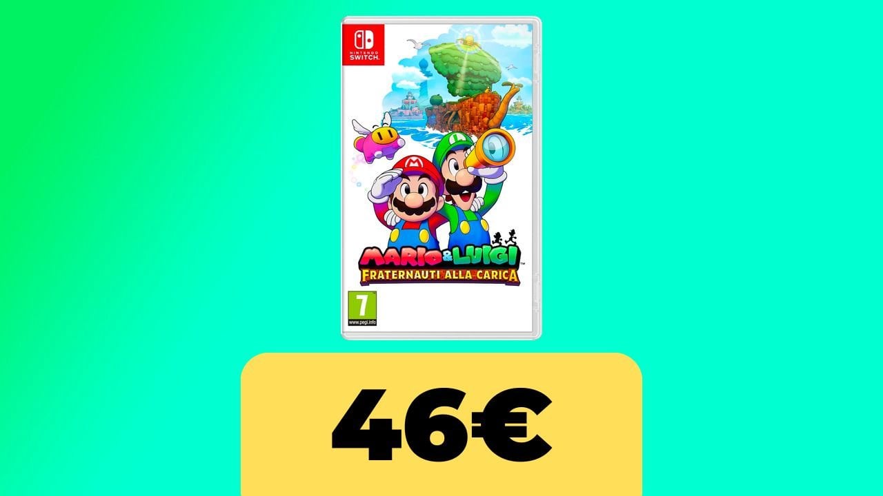 Mario & Luigi Fraternauti alla Carica è al minimo storico su Amazon Italia