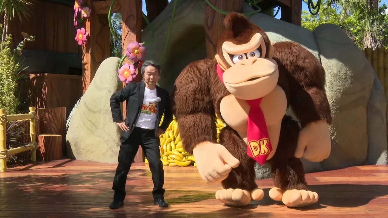 Donkey Kong e Miyamoto