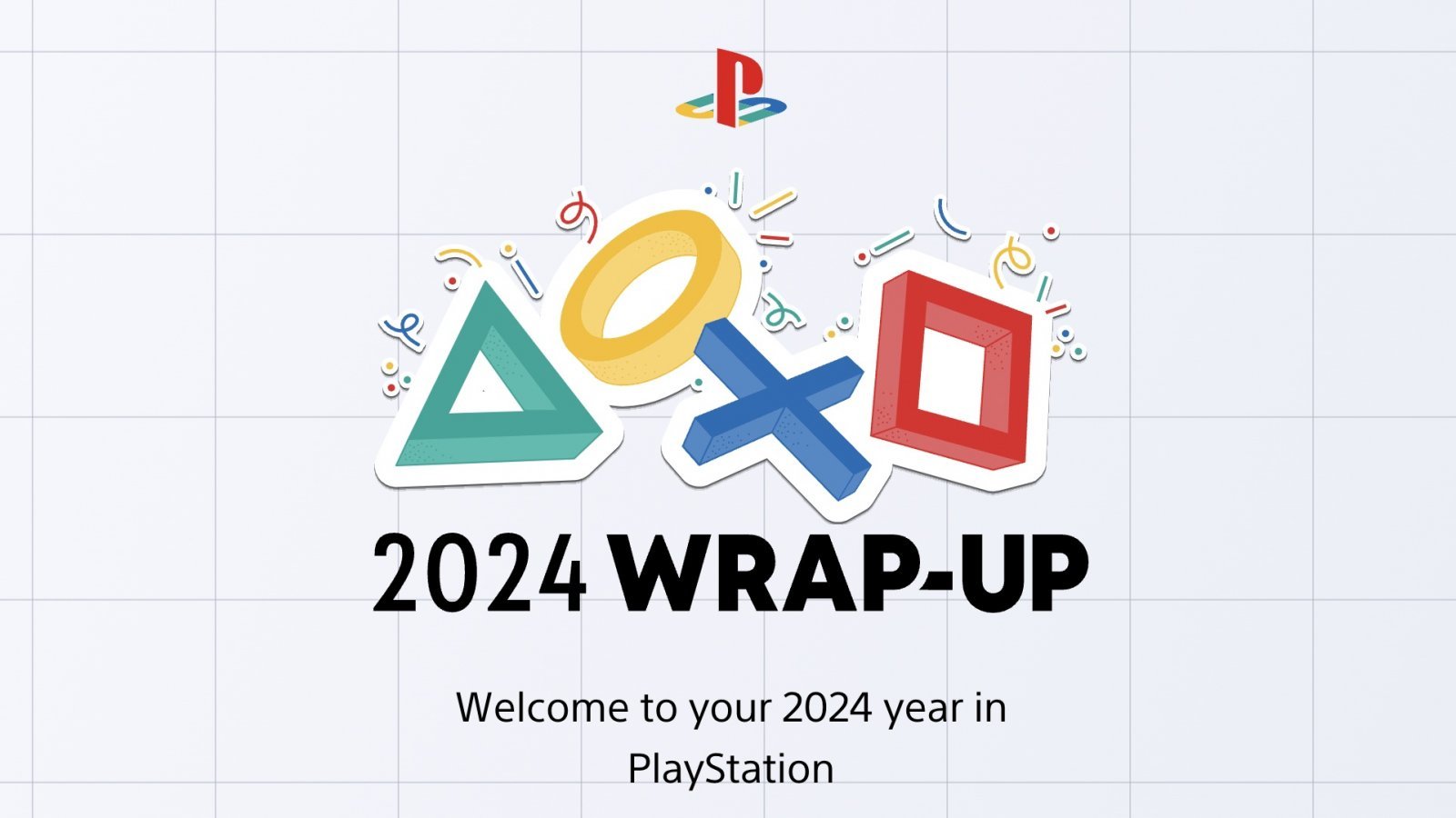 La pagina iniziale di PlayStation Wrap-Up 2024