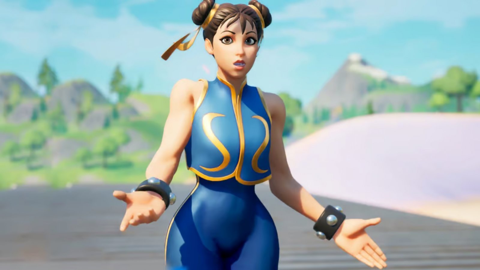 La skin di Chun Li in Fortnite