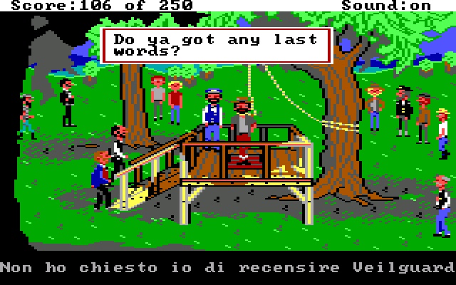 Un dialogo classico di Gold Rush! modificato per l'occasione