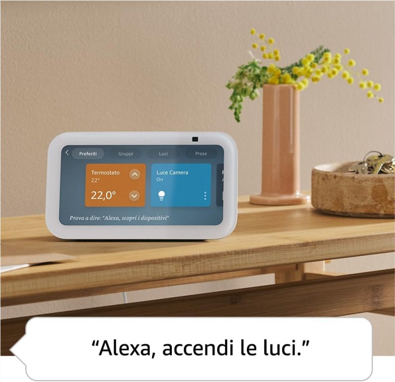 Gli Echo supportano i comandi vocali con Alexa